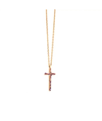 Collier Pendentif Lsonge Croix Elle L Purple les ligaments