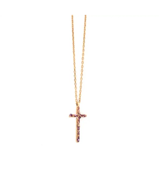 Collier Pendentif Lsonge Croix Elle L Purple les ligaments