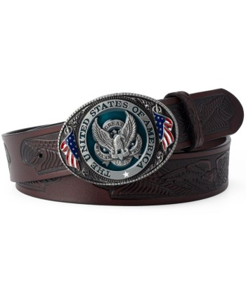 Ceinture Cowboy Cuir Drapeau Américain vous aussi creer 