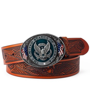 Ceinture Cowboy Cuir Drapeau Américain vous aussi creer 