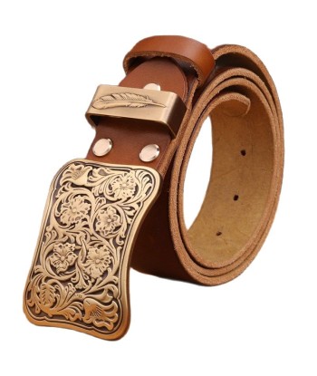 Ceinture Western Cuir Femme Fleurs de technologie