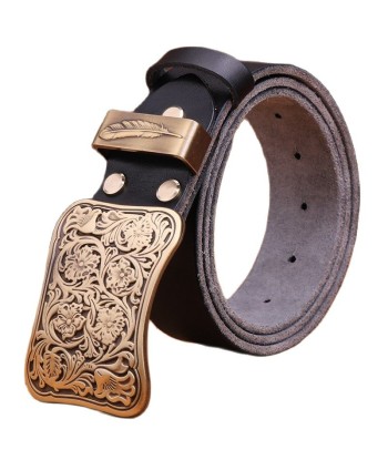 Ceinture Western Cuir Femme Fleurs de technologie