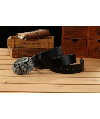 Ceinture Cowboy Cuir Tête de Buffalo acheter