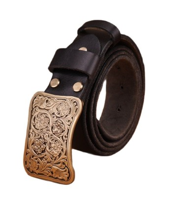 Ceinture Western Cuir Femme Fleurs de technologie