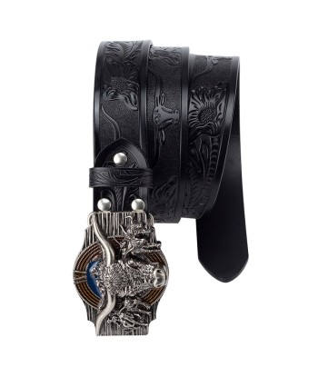 Ceinture Cowboy Cuir Tête de Taureau de votre