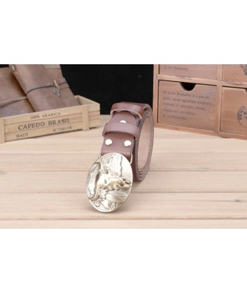 Ceinture Cowboy Cuir Tête de Buffalo acheter