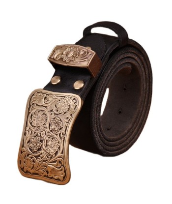 Ceinture Western Cuir Femme Fleurs de technologie