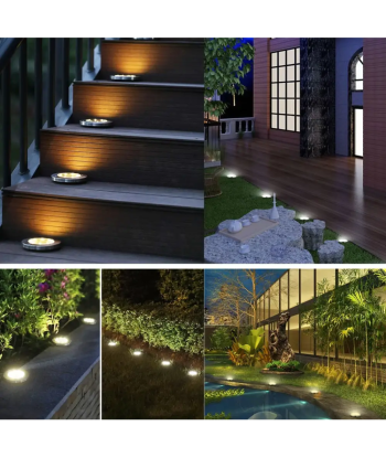 Lampes de Jardin Solaires LED sans fil basket pas cher