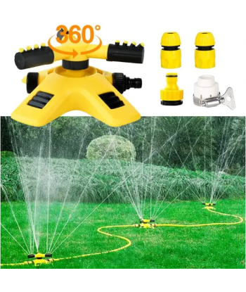 AquaSpin360 - Arroseur de jardin rotatif automatique Profitez des Offres !