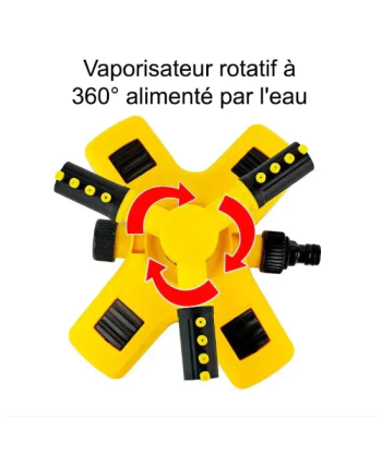 AquaSpin360 - Arroseur de jardin rotatif automatique Profitez des Offres !