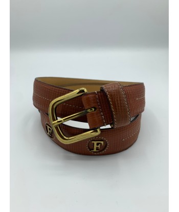 Ceinture cuir Gian Franco Ferré à détails dorés 50-70% off 