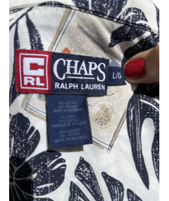 Chemise hawaïenne vintage Chaps Ralph Lauren des créatures d'habitude