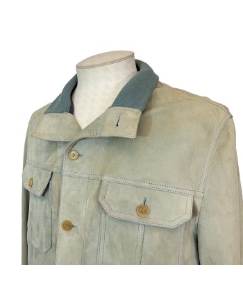 Blouson bleu en daim Lanvin français