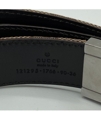 Ceinture toile monogramme Gucci de la marque