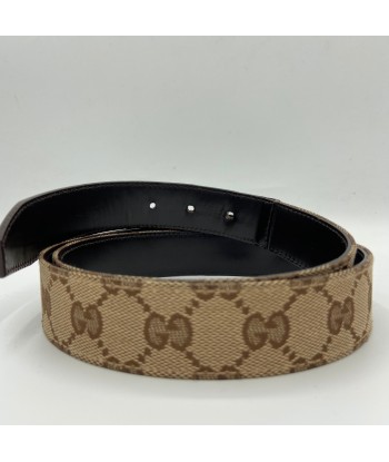 Ceinture toile monogramme Gucci de la marque