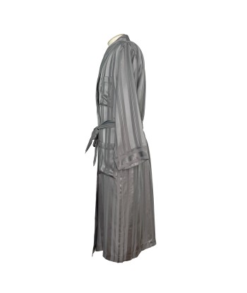 Peignoir en soie gris online