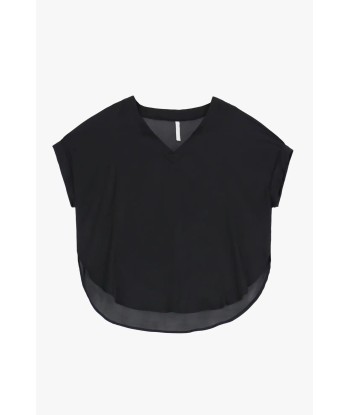 Top Imperial Satin Nero pas cher