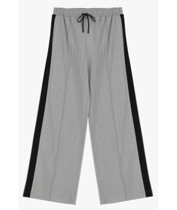 Pantalon Palazzo Imperial à bandes Bianco/Nero rembourrage situé sous