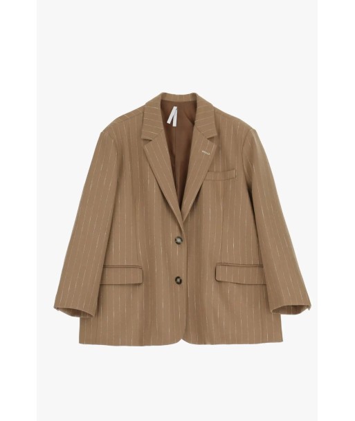 Blazer Oversize Imperial Rayures Cammello Faites des économies