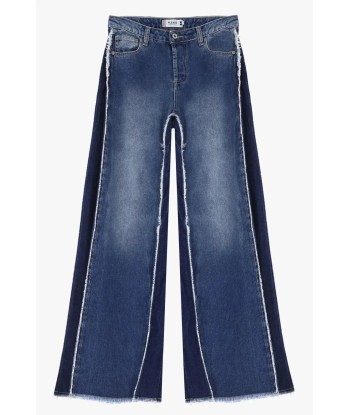 Jean Palazzo Please Bicolor Blu Denim destockage