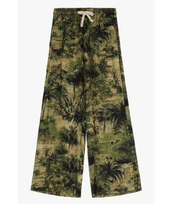 Pantalon Palazzo Please Imprimé Verde soldes