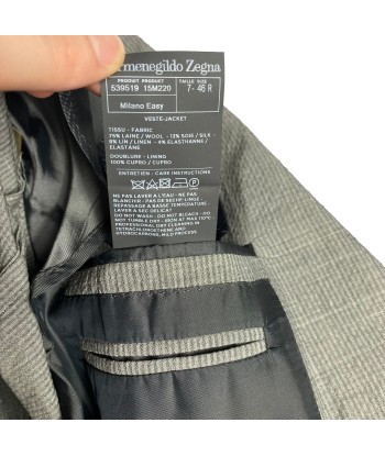 Veste grise seersucker Zegna acheter en ligne