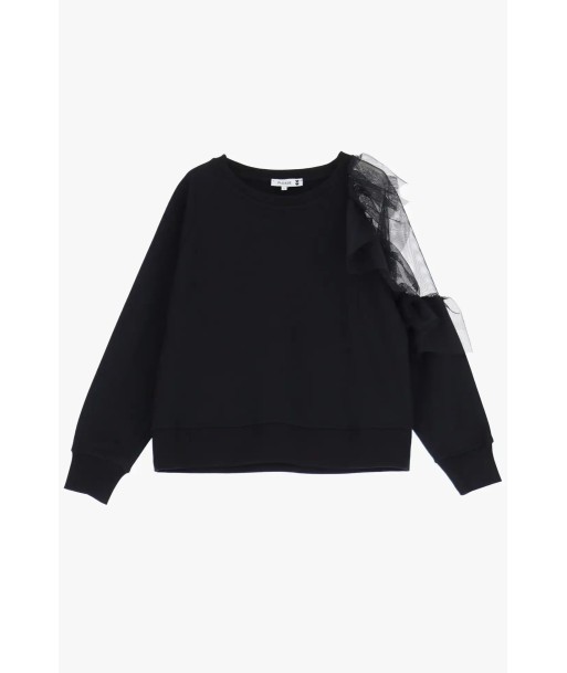 Sweat Please avec Volants et Dentelle Nero destockage