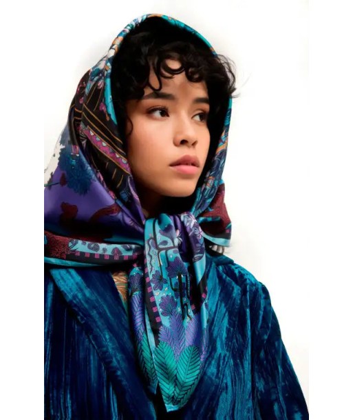 MEDIUM Foulard Wild Amber Palace Bleu Profitez des Offres !