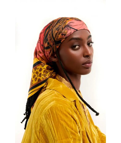 MEDIUM Foulard Wild Amber Palace Ocre vous aussi creer 