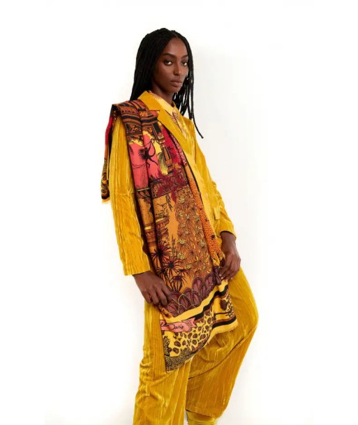 BIG Foulard Wild Amber Palace Ocre Par le système avancé 