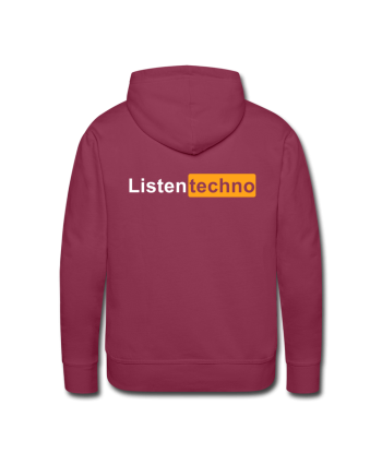 Sweat à capuche Listen Techno s'inspire de l'anatomie humaine