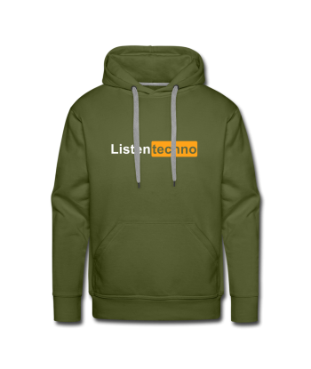 Sweat-shirt à capuche Hoodie Listen Techno l'évolution des habitudes 