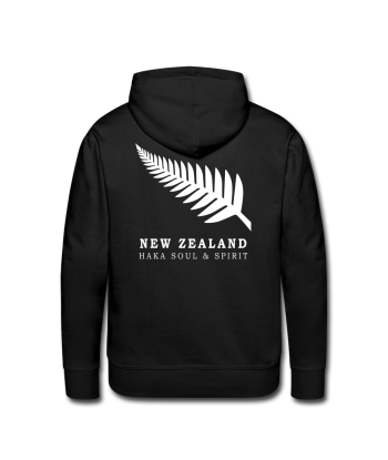 Sweat-shirt à capuche Hoodie Zealand Haka Blanc les muscles