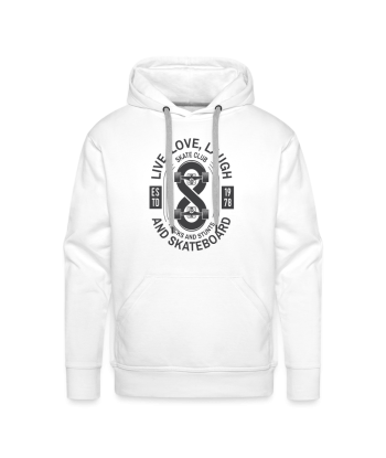 Sweat-shirt à capuche Hoodie Live Love Skateboard pas cher 