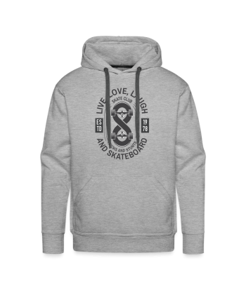 Sweat-shirt à capuche Hoodie Live Love Skateboard pas cher 