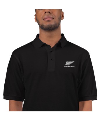 Polo Brodé Blacks Spirit Rugby NZ Brodé Homme offre 