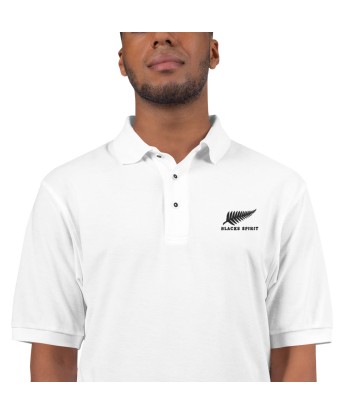 Polo Brodé Blacks Spirit Rugby NZ Brodé Homme offre 