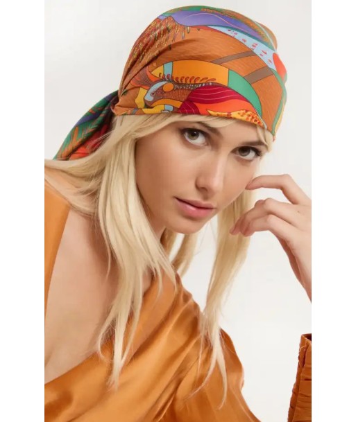 MEDIUM Foulard Wild Magic India Terracotta pas cher