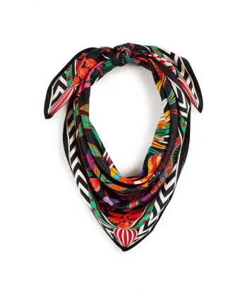 MEDIUM Foulard Wild Magic India Noir Véritable concentré