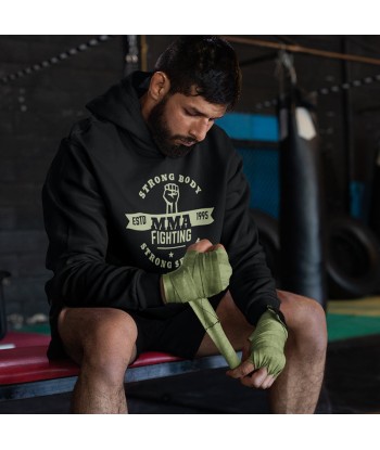 Sweat À Capuche MMA Mix Martial Arts Noir Les êtres humains sont 