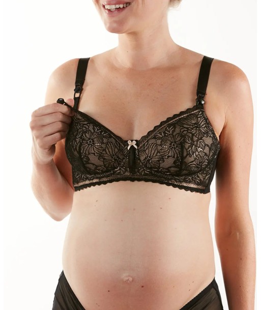 Soutien-gorge de grossesse et d'allaitement Iris noir shop