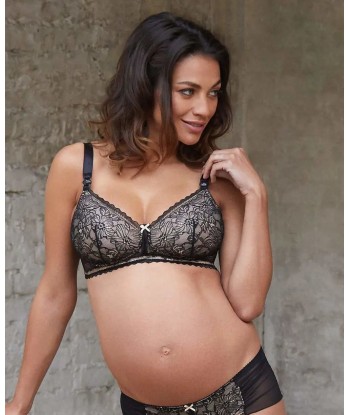 Soutien-gorge de grossesse et d'allaitement Iris noir shop