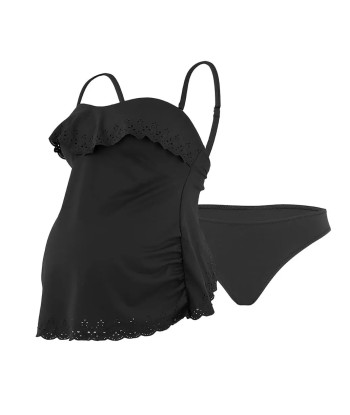 Tankini de grossesse Bloom noir de pas cher