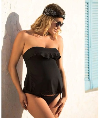 Tankini de grossesse Bloom noir de pas cher