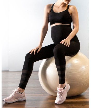 Legging de sport et de grossesse Woma noir ouvre sa boutique