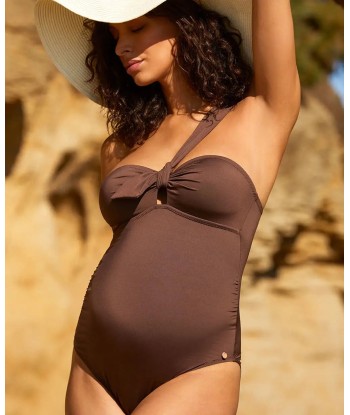 Maillot de bain de grossesse Cuba marron glace Vous souhaitez 