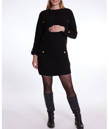 Robe pull de grossesse et d'allaitement Honey noir online