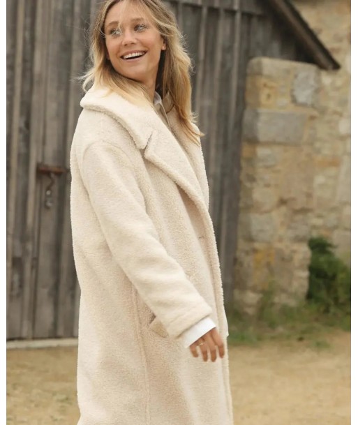 Manteau long de maternité oversize Léonie beige commande en ligne