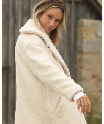 Manteau long de maternité oversize Léonie beige commande en ligne