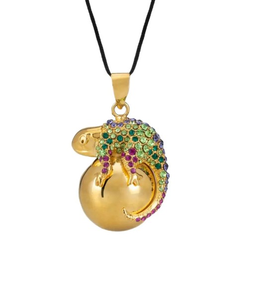 Bola de grossesse - Caméléon - Cristaux Swarovski brillant des détails fins